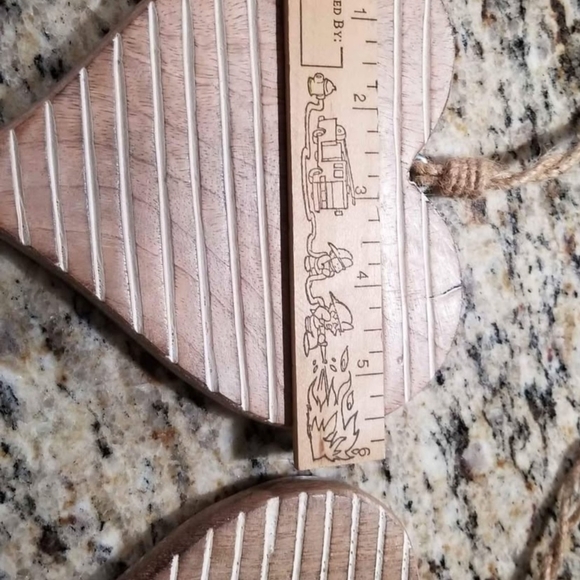 Wooden Heart Ornaments - Picture 3 of 4